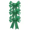 Image de Set de 3 petits Noeuds 12,7cm brillants, Vert brillant FETE-11476-96