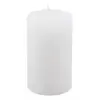 Image de Bougie Pilier cylindrique 10cm finition rustique, Blanc FETE-13551