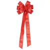 Image de Long Noeud cimier 78cm Rouge brillant pailleté C-13587-82