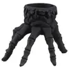 Image de Bougeoir main squelette noir C-13674
