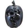 Image de Grande Citrouille avec roses et serpent en résine 28,5cm bleu nuit FETE-13724
