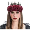 Image de Couronne 5 Roses bordeaux FETE-13745