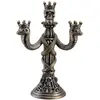 Image de Chandelier Bronze Têtes de mort et Serpent 3 branches 30cm C-13754