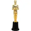 Image de Statuette Trophée récompense Star en plastique doré 22cm C-13776