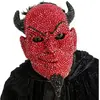 Image de Masque Diable Rouge avec Strass C-13814