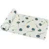 Image de Chemin de table en coton gaufré 3m Bleuets C-13890