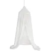 Image de Canopy réception en tissu blanc avec franges 230cm C-14025