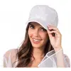 Image de CASQUETTE blanche avec Strass Diamond Argent FETE-14052