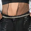 Image de Ceinture fine avec strass Argent 113cm C-14089