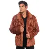 Image de Manteau en fausse fourrure, Brun taille M C-C4683M