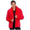 Image de Manteau en fausse fourrure, Rouge taille S C-C4685S