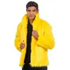 Image de Manteau en fausse fourrure, Jaune taille XL C-C4686XL