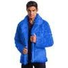 Image de Manteau en fausse fourrure, Bleu taille M C-C4690M