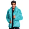 Image de Manteau en fausse fourrure, Turquoise taille M C-C4691M