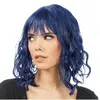 Image de Perruque cheveux courts ondulés, Bleu FETE-C4706-41