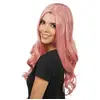 Image de Perruque cheveux longs ondulés, Rose pastel FETE-C4707-03