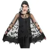 Image de Cape à Capuche Chauve-souris 78 cm - Noir FETE-H4280