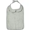 Image de Grand bavoir Soft bambou et gaze de coton vert de gris