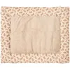 Image de Tapis de jeu réversible et fond de parc fleurs et fausse fourrure beige (75x95 cm)
