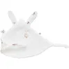 Image de Doudou lapin petit coeur microfibre blanc et clairière