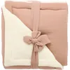 Image de Couverture peluche double gaze et microfibre Mocha (70x100 cm)