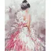 Image de Peinture au numéro : Jolie femme de dos  - toile tendue sur châssis FiguredArt-PN19141-Y