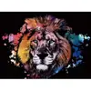 Image de Peinture Ã  gratter : Lion colorÃ©