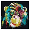 Image de Mini peinture au numéro : Babouin Pop Art  - toile tendue sur chassis FiguredArt-SFA081-Y