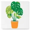 Image de Mini peinture au numéro : Plante Verte  - toile tendue sur chassis FiguredArt-SFA070-Y