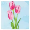 Image de Mini peinture au numéro : Tulipes et Ciel bleu  - toile tendue sur chassis FiguredArt-SFA064-Y