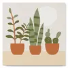 Image de Mini peinture au numéro : Plantes grasses  - toile tendue sur chassis FiguredArt-SFA027-Y