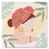 Image de Mini peinture au numéro : Femme au Turban de profil  - toile tendue sur chassis FiguredArt-SFA017-Y