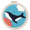 Image de Punch Needle : Orque dans la Mer  - avec cadre