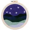 Image de Punch Needle : Paysage sous les Etoiles  - avec cadre FiguredArt-CCX48