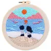 Image de Punch Needle : Sur la Plage  - avec cadre FiguredArt-CCX343