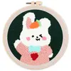 Image de Punch Needle : Lapin Clin d'Oeil  - avec cadre FiguredArt-CCX283