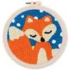 Image de Punch Needle : Petit Renard et Ciel Bleu  - avec cadre FiguredArt-CCX57