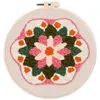 Image de Punch Needle : Couronne de Fleurs  - avec cadre FiguredArt-CD0064