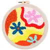 Image de Punch Needle : Dégradé de Fleurs  - avec cadre FiguredArt-CD0043