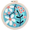 Image de Punch Needle : Explosion de Fleurs blanches  - avec cadre FiguredArt-CD0071