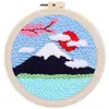 Image de Punch Needle : Le Mont Fuji et Cerisier  - avec cadre FiguredArt-CCX146