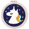 Image de Punch Needle : Licorne  - avec cadre FiguredArt-CD0027