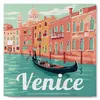 Image de Mini peinture au numÃ©ro : Gondoles Ã  Venise  - toile tendue sur chassis