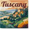 Image de Mini peinture au numéro : Été en Toscane  - toile tendue sur chassis FiguredArt-SFA149-Y