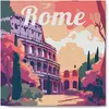 Image de Mini peinture au numéro : Colisée de Rome  - toile tendue sur chassis FiguredArt-SFA147-Y