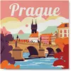 Image de Mini peinture au numéro : Prague  - toile tendue sur chassis FiguredArt-SFA142-Y