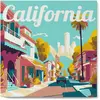 Image de Mini peinture au numéro : Rue en Californie  - toile tendue sur chassis FiguredArt-SFA131-Y