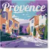 Image de Mini peinture au numéro : Printemps en Provence  - toile tendue sur chassis FiguredArt-SFA127-Y
