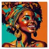 Image de Mini peinture au numÃ©ro : Reine Africaine Pop Art  - toile tendue sur chassis