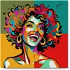 Image de Mini peinture au numéro : Femme Latina Pop Art  - toile tendue sur chassis FiguredArt-SFA119-Y